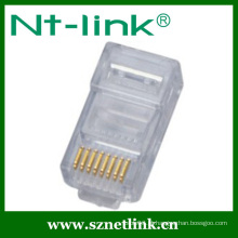 Sem escudo rj45 8p8c cat5e plug modular